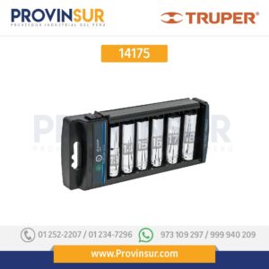 Juego 6 dados largos cuadro 1/2" std 14175 Truper