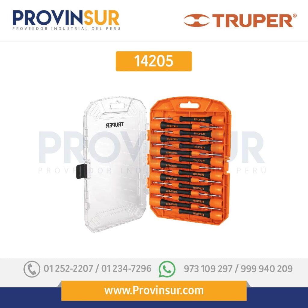 Juego con 15 desarmadores de precisión 14205 Truper - Corporación ...