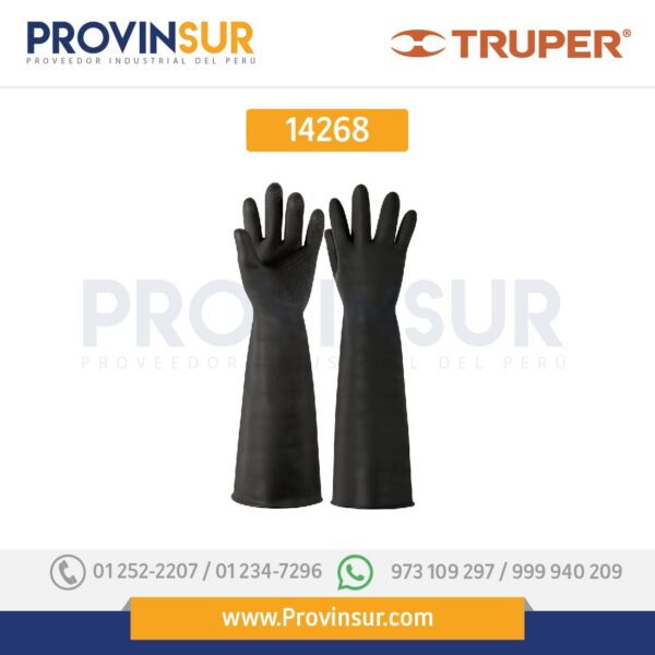 Guantes de látex industriales, medianos 14268 Truper - Corporación ...