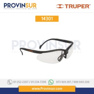 Lentes de seguridad, mica transparente, Vision 14301 Truper