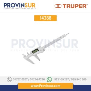 Calibrador digital de 6", milimétrico y standard 14388 Truper