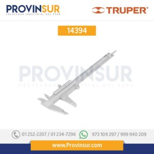 Calibrador de 6", milimétrico y standard 14394 Truper