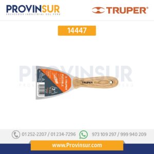Espátula flexible, mango de madera, 1" 14447 Truper