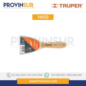 Espátula flexible, mango de madera, 4" 14450 Truper