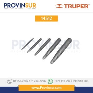Juego extractores de tornillos, 5 piezas 14512 Truper
