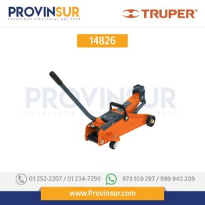 Gato hidráulico de patín, 2 ton con maletín 14826 Truper