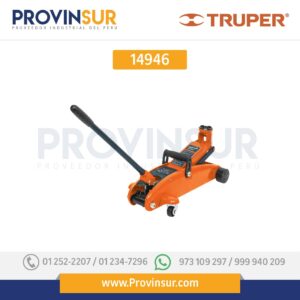 Gato hidráulico de patín, 2.5 ton elevación rápida 14946 Truper