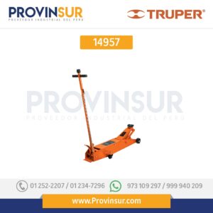 Gato hidráulico profesional de patín,5 ton, elevación rápida 14957 Truper