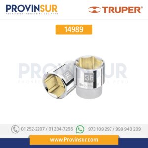 Dado de 6 puntas, cuadro 3/4" de 38mm 14989 Truper