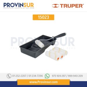 Kit de rodillo para pintar, 4" (maneral, charola y felpa) 15023 Truper