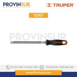 Lima triángulo pesado 6" con mango doble inyección 153007 Truper