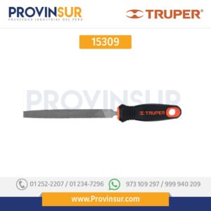 Lima plana, bastarda, 6" con mango doble inyección 15309 Truper