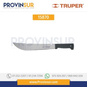 Machete rambo 12" cacha negra 15870 Truper