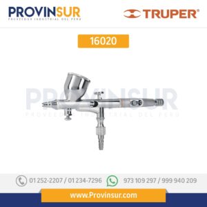 Pistola aerográfica de gravedad con vaso fijo 16020 Truper