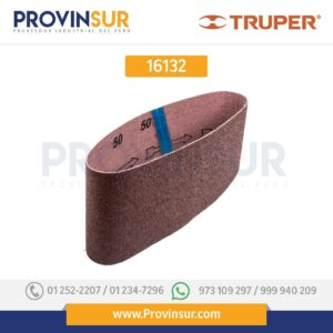 BANDA DE LIJA 4 X 24", GRANO 50, FUNDA CON 3 PZAS 16132 Truper