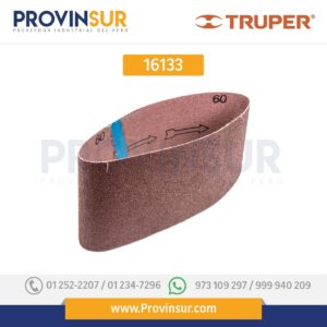 BANDA DE LIJA 4 X 24", GRANO 60, FUNDA CON 3 PZAS 16133 Truper