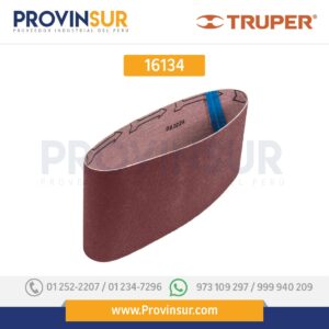 BANDA DE LIJA 4 X 24", GRANO 80, FUNDA CON 3 PZAS 16134 Truper