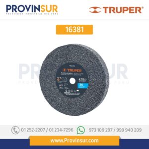 Piedra para esmeril 6 X 1" óxido de aluminio, grano 36 16381 Truper