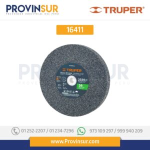 Piedra para esmeril 8 X 1" óxido de aluminio, grano 36 16411 Truper