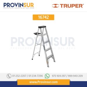 Escalera de tijera tipo III, 4 escalones, con bandeja 16742 Truper