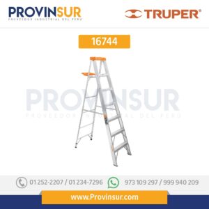 Escalera de tijera tipo II, 6 escalones, con bandeja 16744 Truper