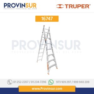 Escalera de combinación, tipo ll, 15 escalones 16747 Truper