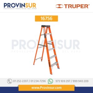 ESCALERA DE TIJERA TIPO III, 5 PELDAÑOS, FIBRA DE VIDRIO 16756 Truper