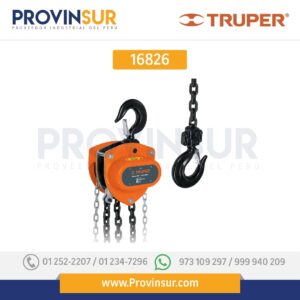 Polipasto de 2 ton 16826 Truper