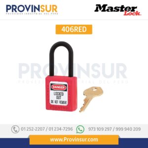Candado Dieléctrico 1 1/2" 406RED Masterlock