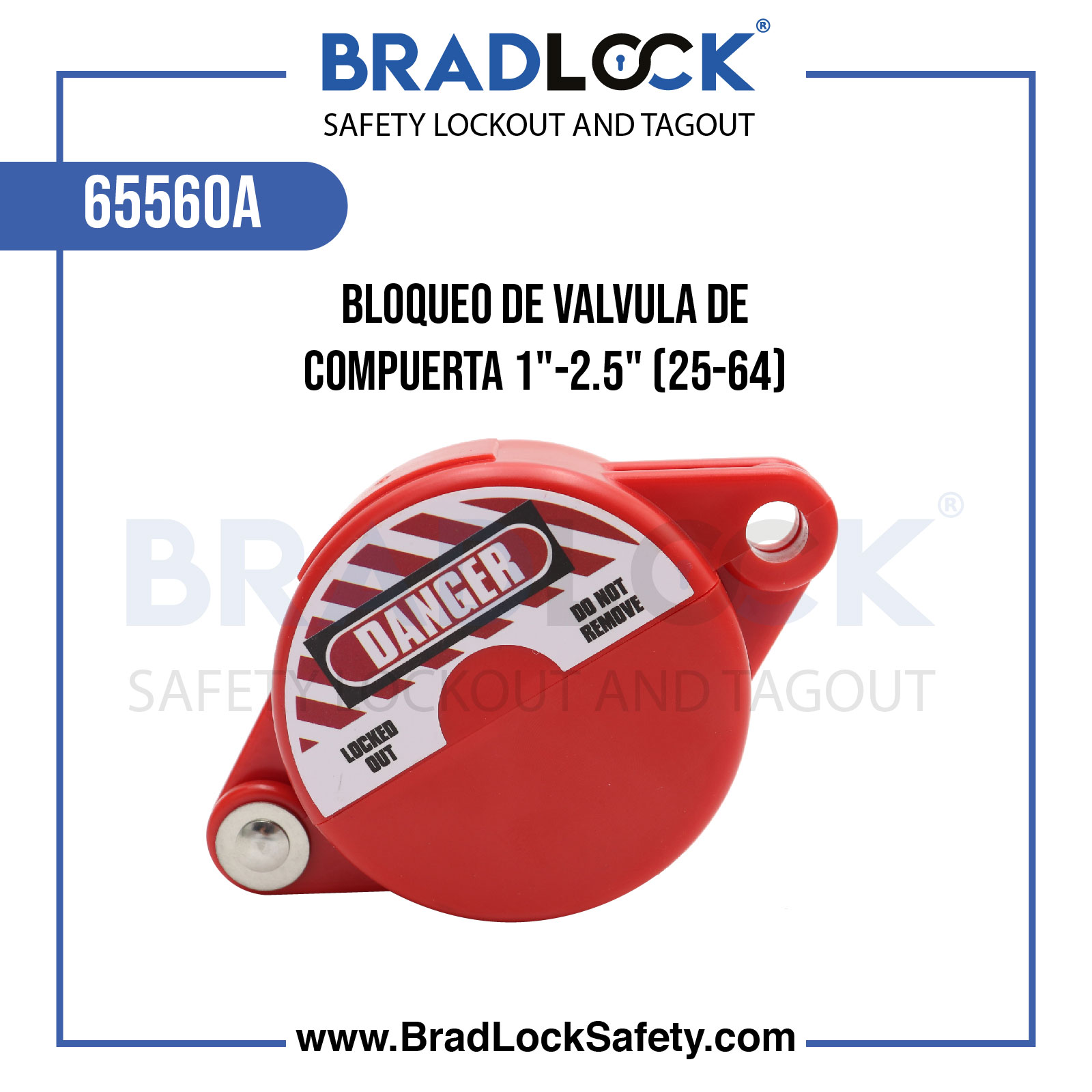 BLOQUEO DE VALVULA DE COMPUERTA 1"-2.5"