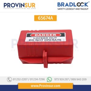 BLOQUEO DE ENCHUFE 110V C/ ETIQUETA PELIGRO 65674A BRADLOCK