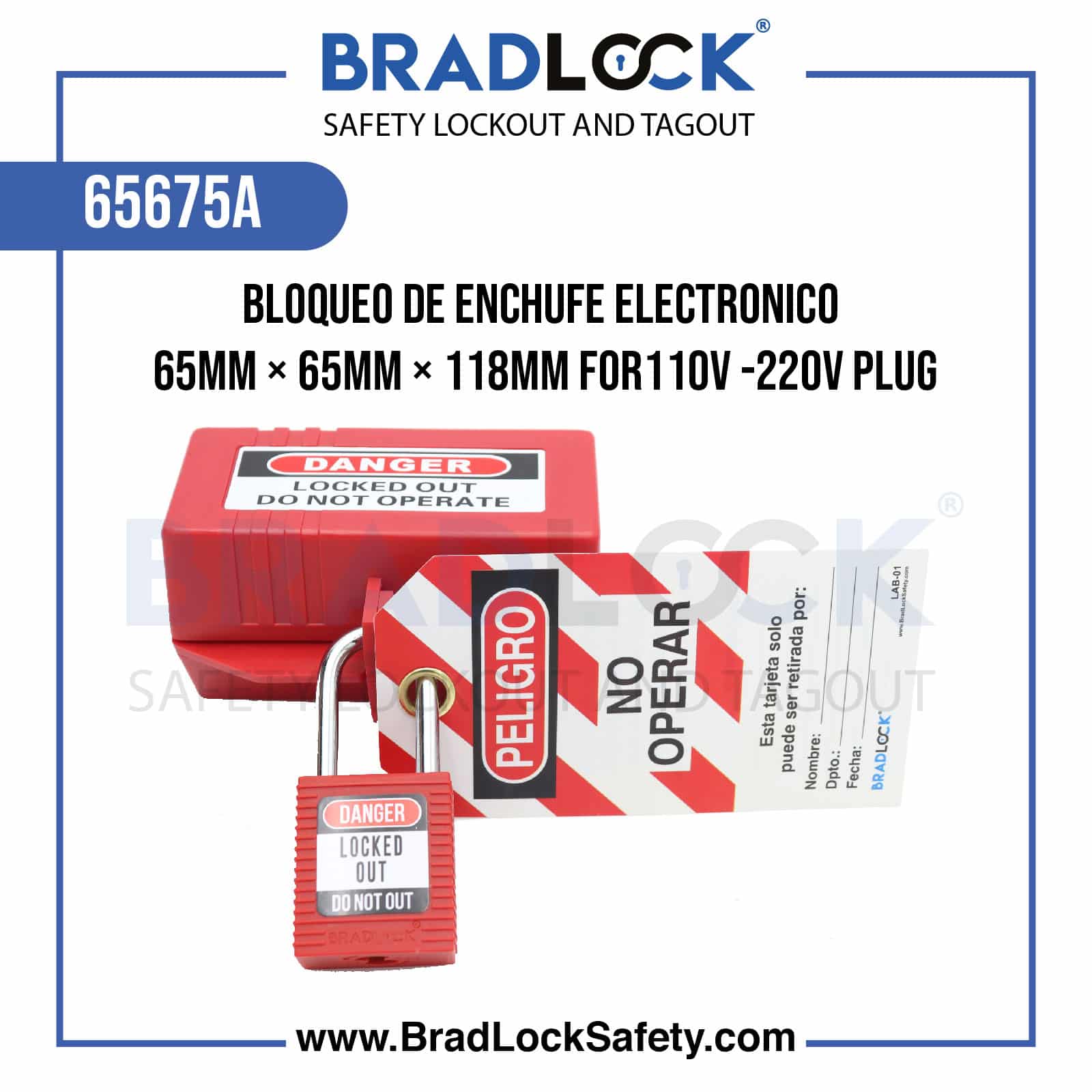 BLOQUEO DE ENCHUFE ELECTRICO 110V - 220V PLUG