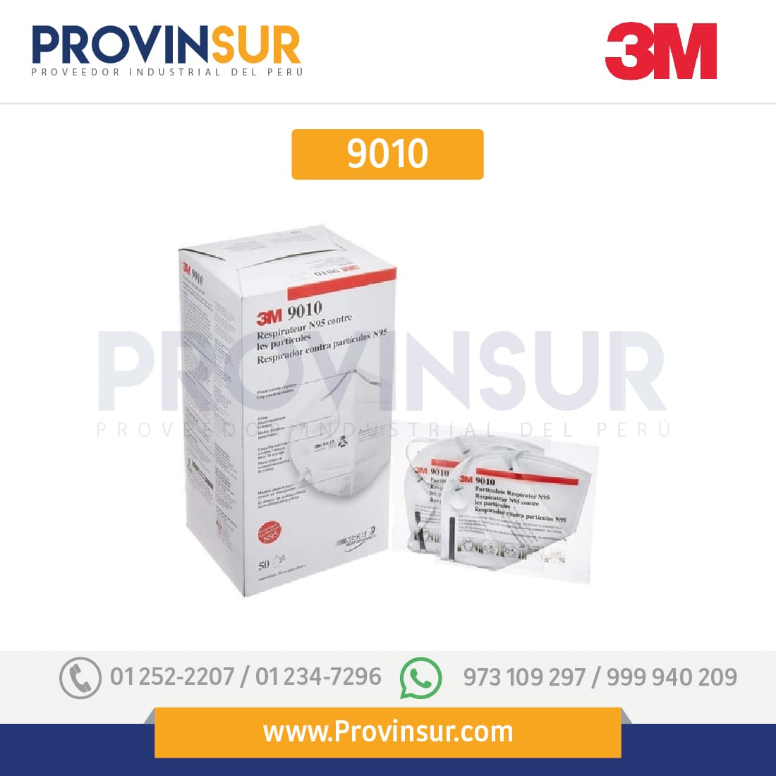 Mascarilla Plegable N95 9010 3M