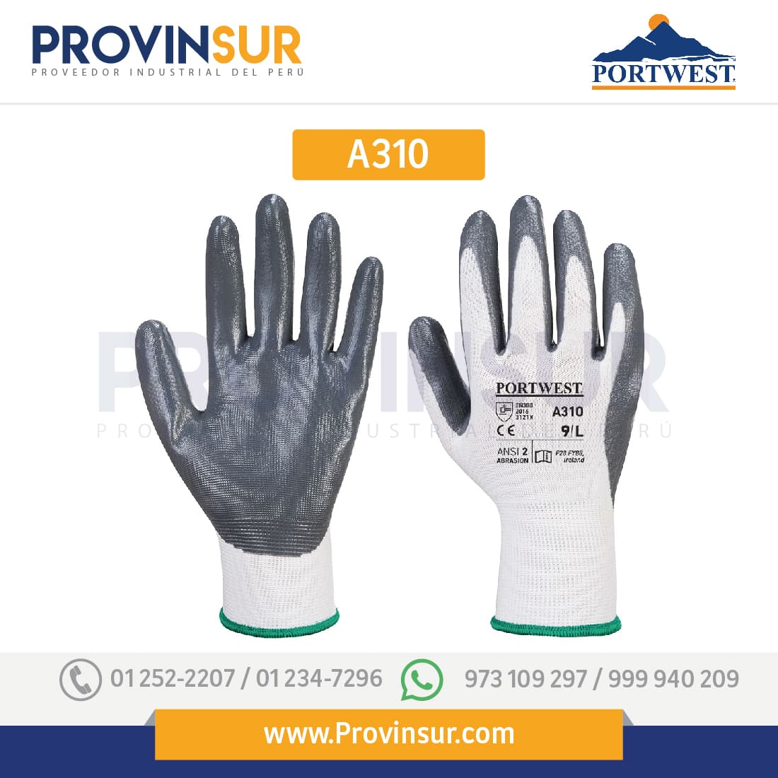 Guante Nitrilo Flexo Grip A310 Portwest