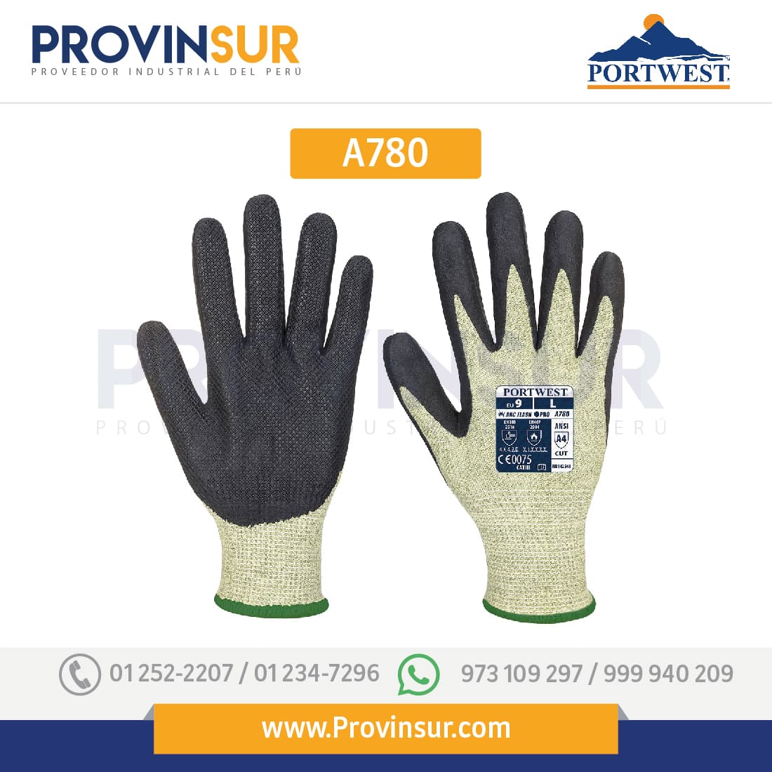 Guante Arc Grip ARCFLASH 2 ARC A780 Portwest