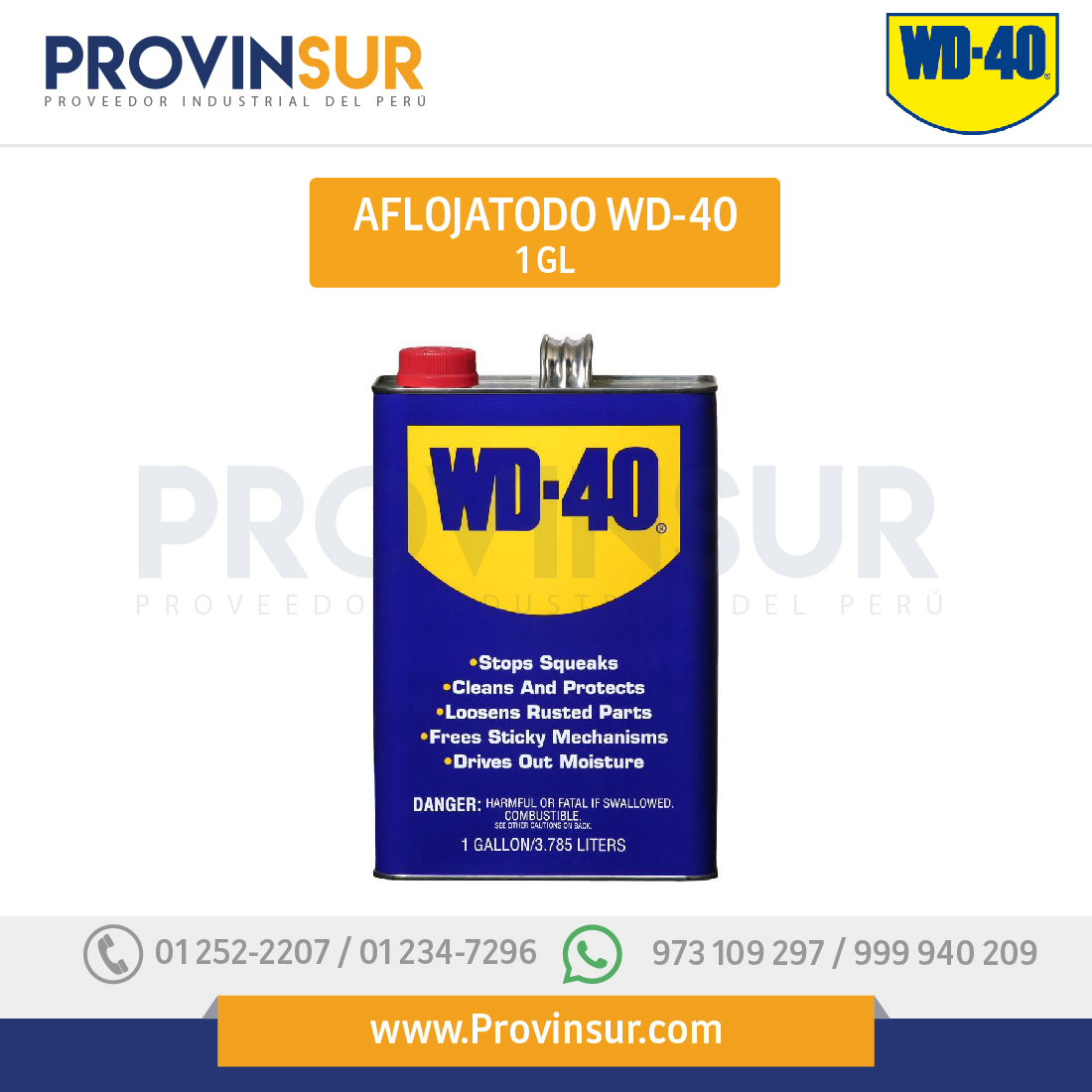Lubricante Multiusos WD-40 1GL WD40