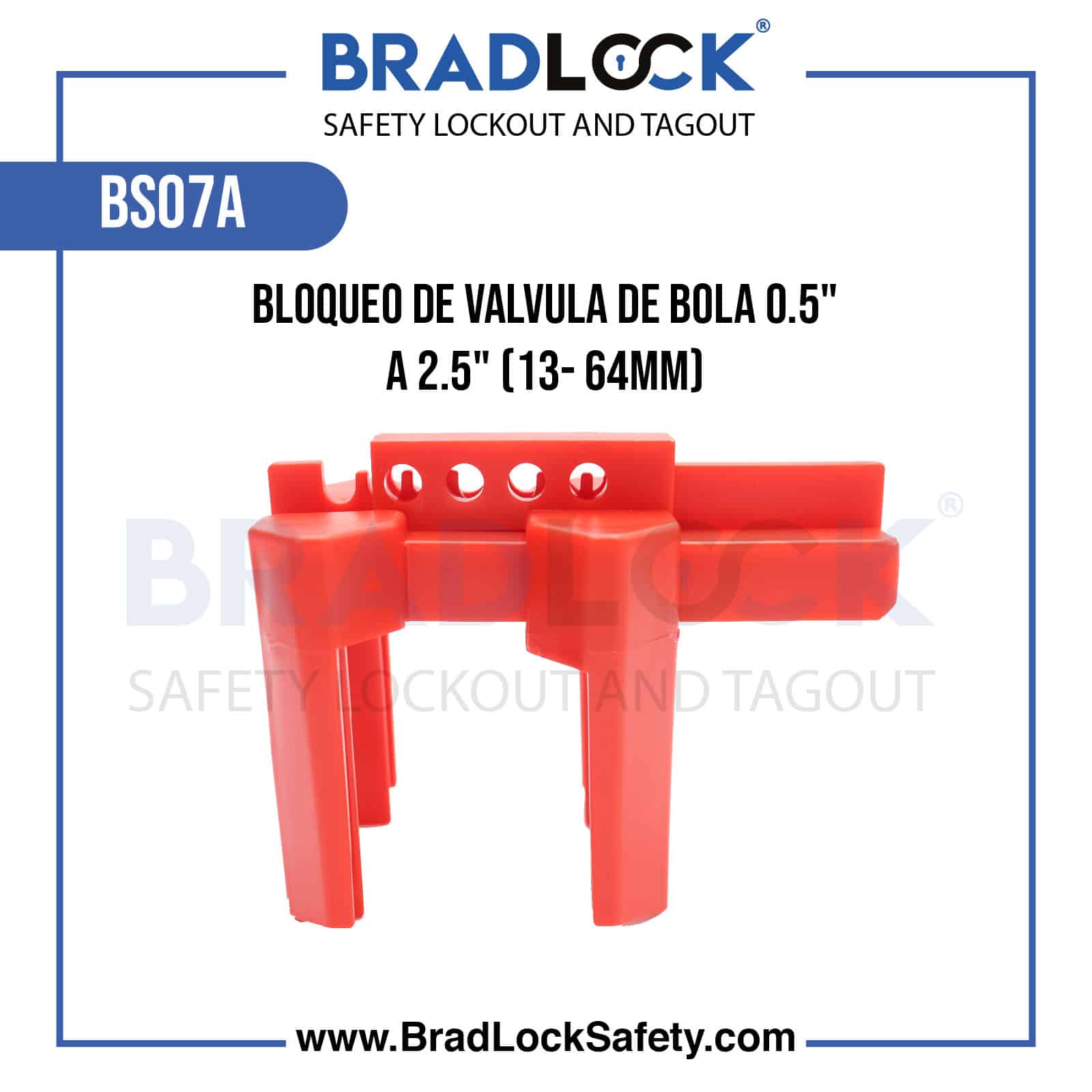 BLOQUEO DE VALVULA DE BOLA 0.5" A 2.5"