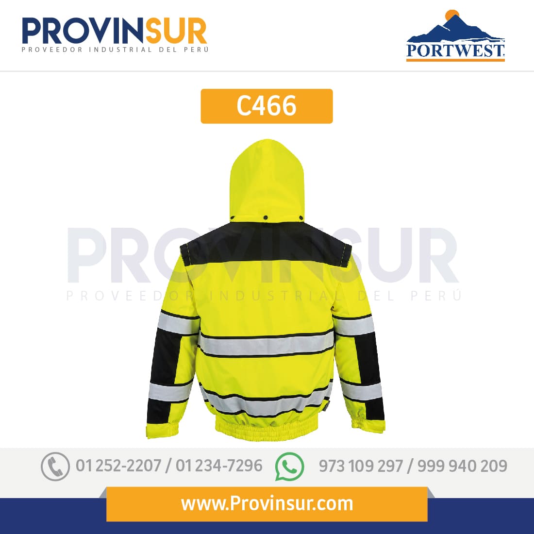 Cazadora Classic de alta visibilidad C466 Portwest