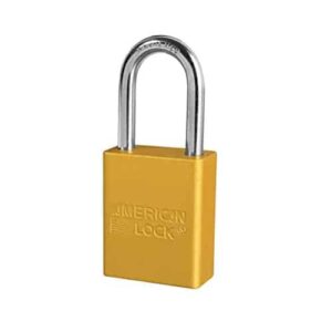 CANDADO DE BLOQUEO AMARILLO LLAVE UNICA 38X76MM A1107YL