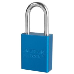 CANDADO DE BLOQUEO AZUL LLAVE MAESTRA 38X76MM A1107MKBLU