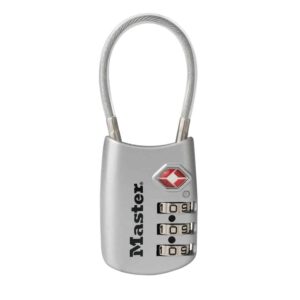 CANDADO DE COMBINACIÓN CON CABLE ACEPTADO POR LA TSA 30 MM CLAVE 4688D MASTERLOCK