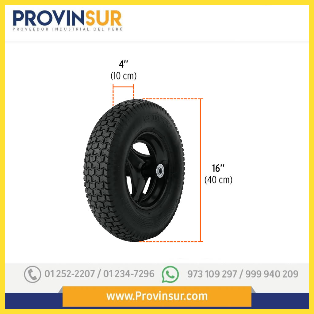 Carretilla Truper 11752 con Llanta Reforzada