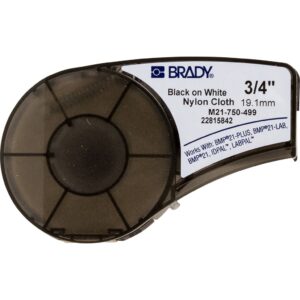 CINTA PARA ETIQUETADORA,AUTO LAMINADA,NEGRO SOBRE TRASLUCIDO,6.4 M X 9.53 MM M21-375-461 BRADY