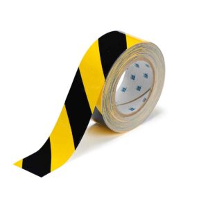 CINTA TOUGHSTRIPE A RAYAS AMARILLO Y NEGRO 104317 BRADY