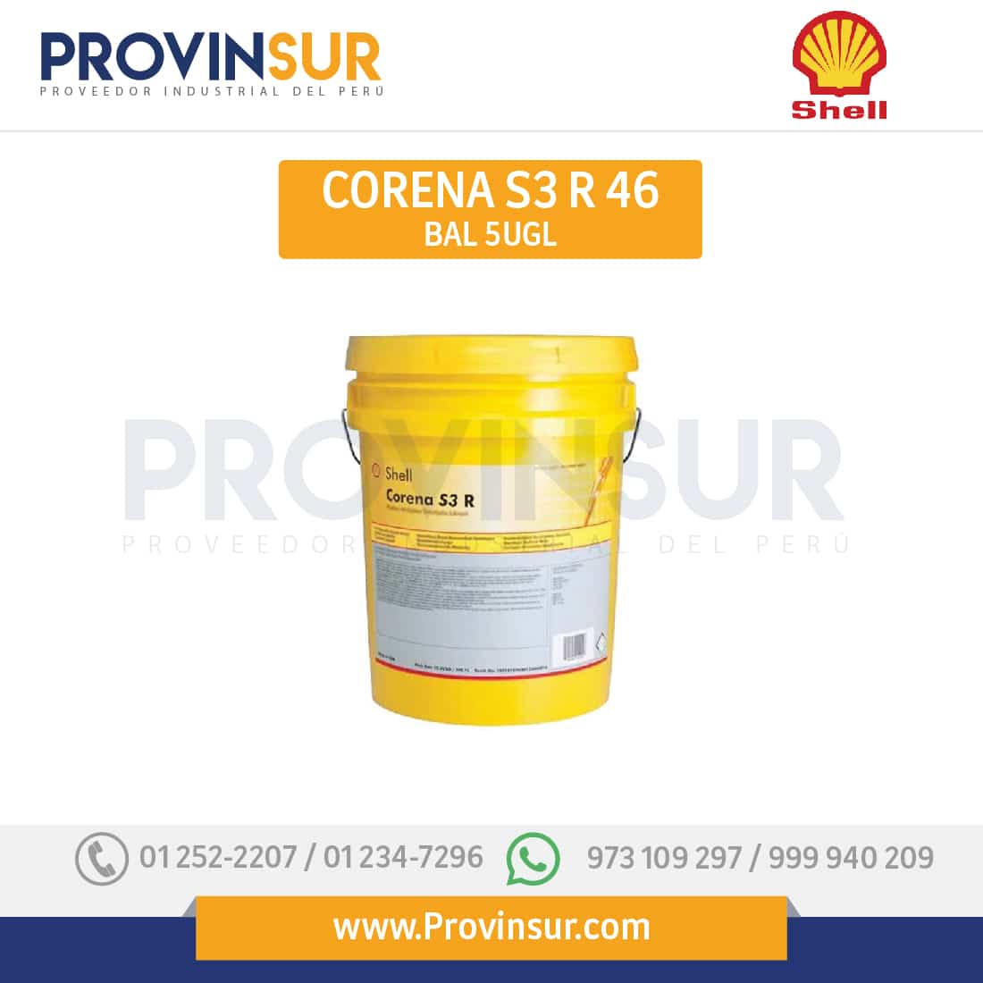 SHELL CORENA S3 R 46 | BALDE 5UGL