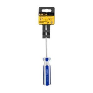 DESARMADOR CRUZ 3/16"X4"MANGO DE PVC 21473 PRETUL
