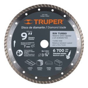 DISCO DIAMANTADO TURBO,USOS GENERALES DIAMETRO TRUPER