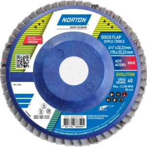 DISCO FLAP 115 MM X 22,23 MM GRANO 60 NORTON