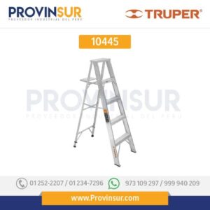 Escalera de tijera, aluminio, tipo ll, 4 escalones 10445 Truper