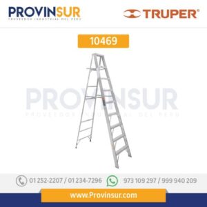 Escalera de tijera, aluminio, tipo ll, 8 escalones 10469 Truper